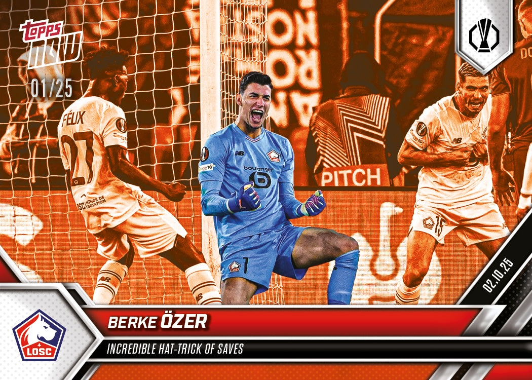 Berke Ozer - 2025-26 UEL Topps NOW - Card 5 - PR: 90 - Image 5
