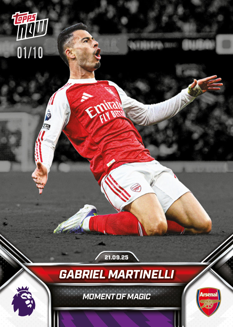 Gabriel Martinelli - 2025-26 Premier League Topps NOW - Card 24 - PR: 534 - Image 4