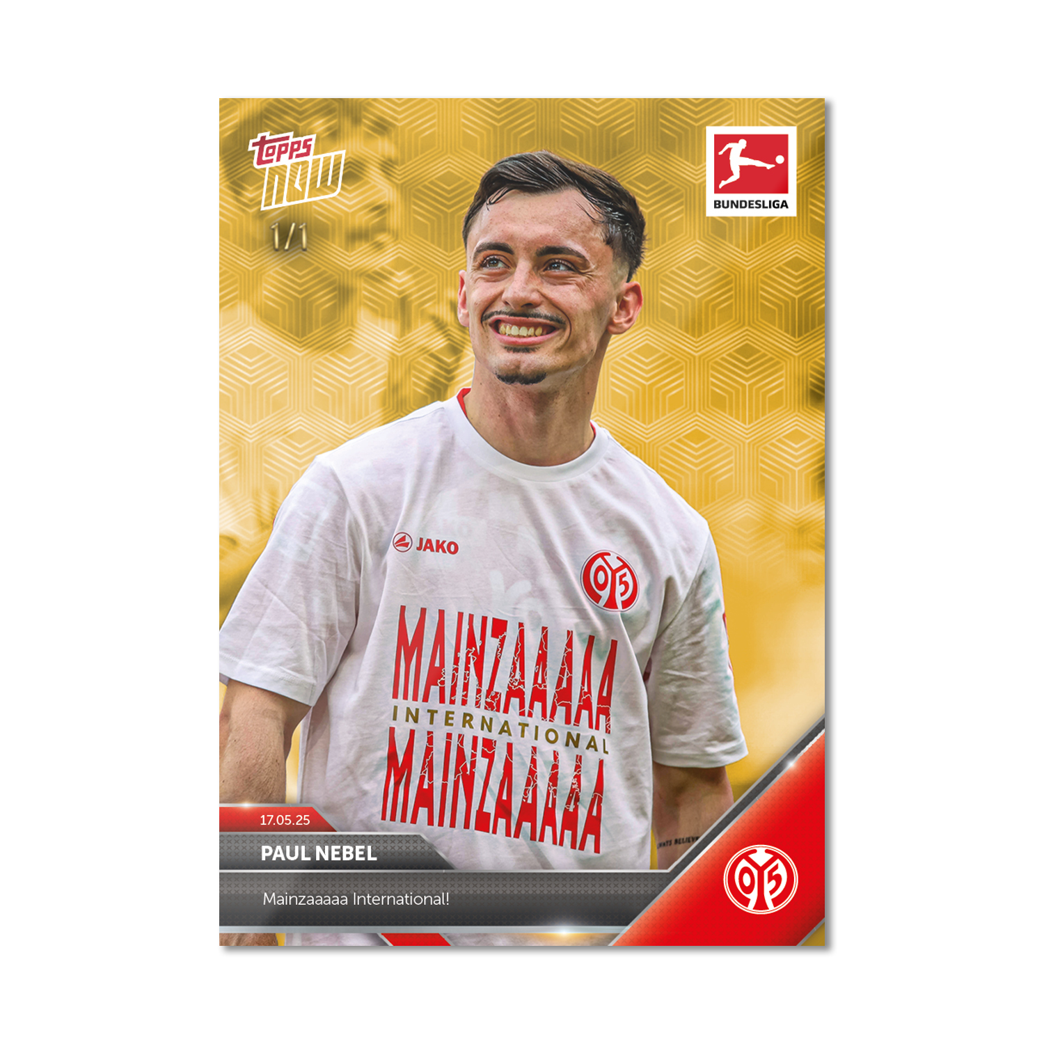 Paul Nebel - 2024-25 Bundesliga Topps NOW - Card 191 - PR: 112 - Image 2