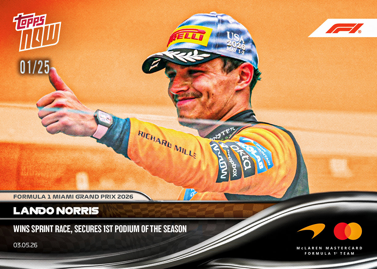 Lando Norris - 2026 Formula 1 Topps NOW - Card 26 - PR: 2338 - Image 5