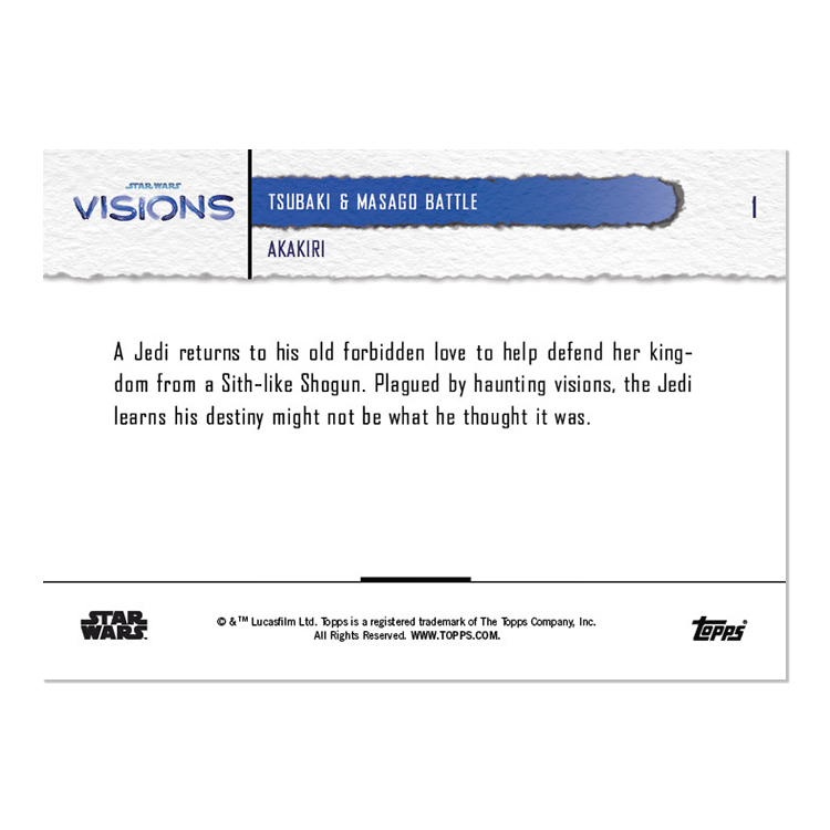 2021 Star Wars Visions TOPPS NOW - 5-Card Pack - Akakiri - PR: 484 - Image 3