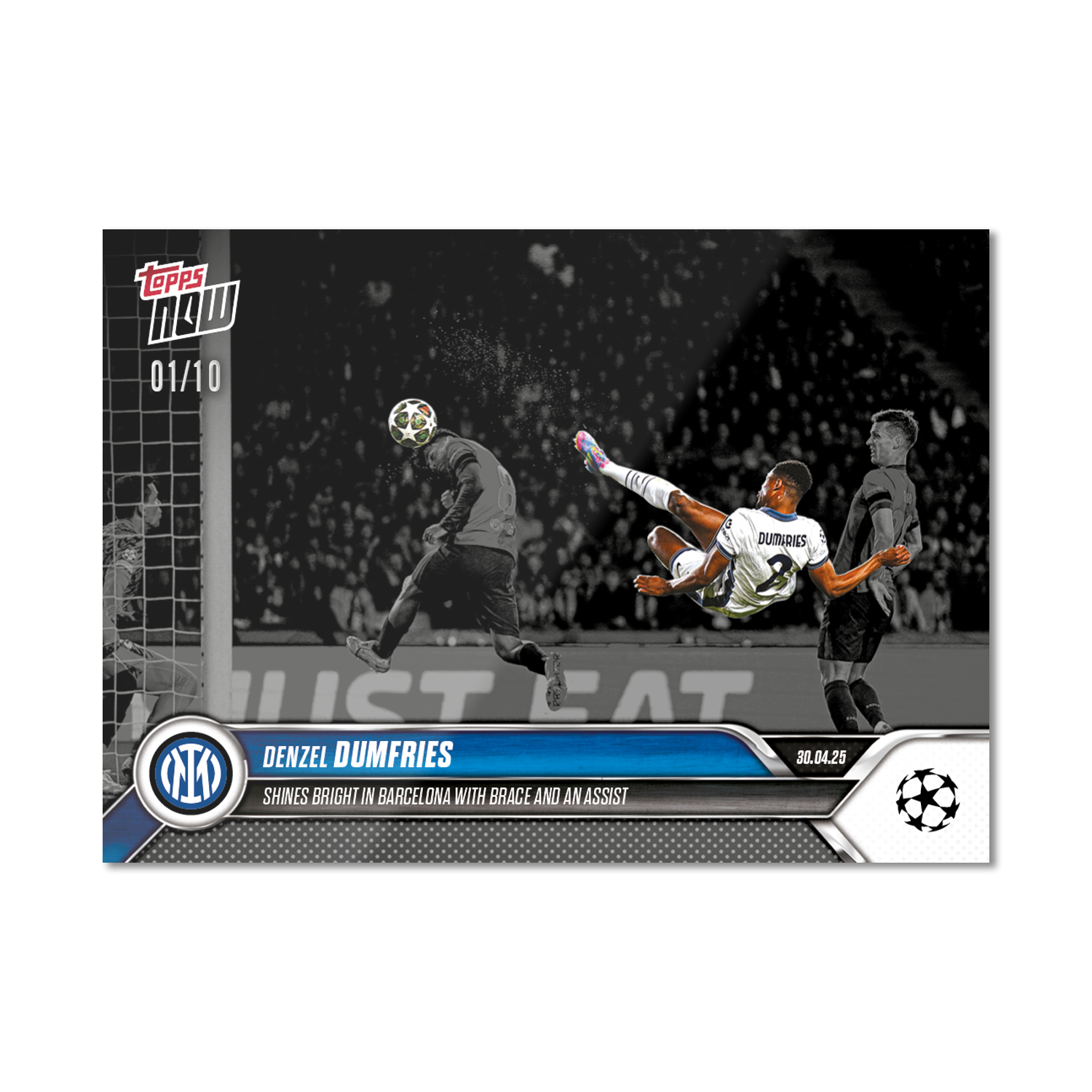 Denzel Dumfries - 2024-25 UCL Topps NOW - Card 151 - PR: 451 - Image 4