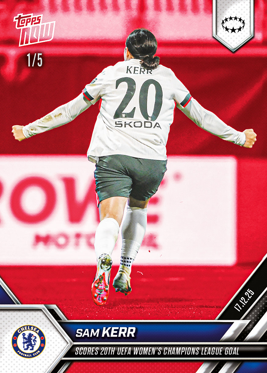 Sam Kerr - 2025-26 UWCL Topps NOW - Card 16 - PR: 239 - Image 3