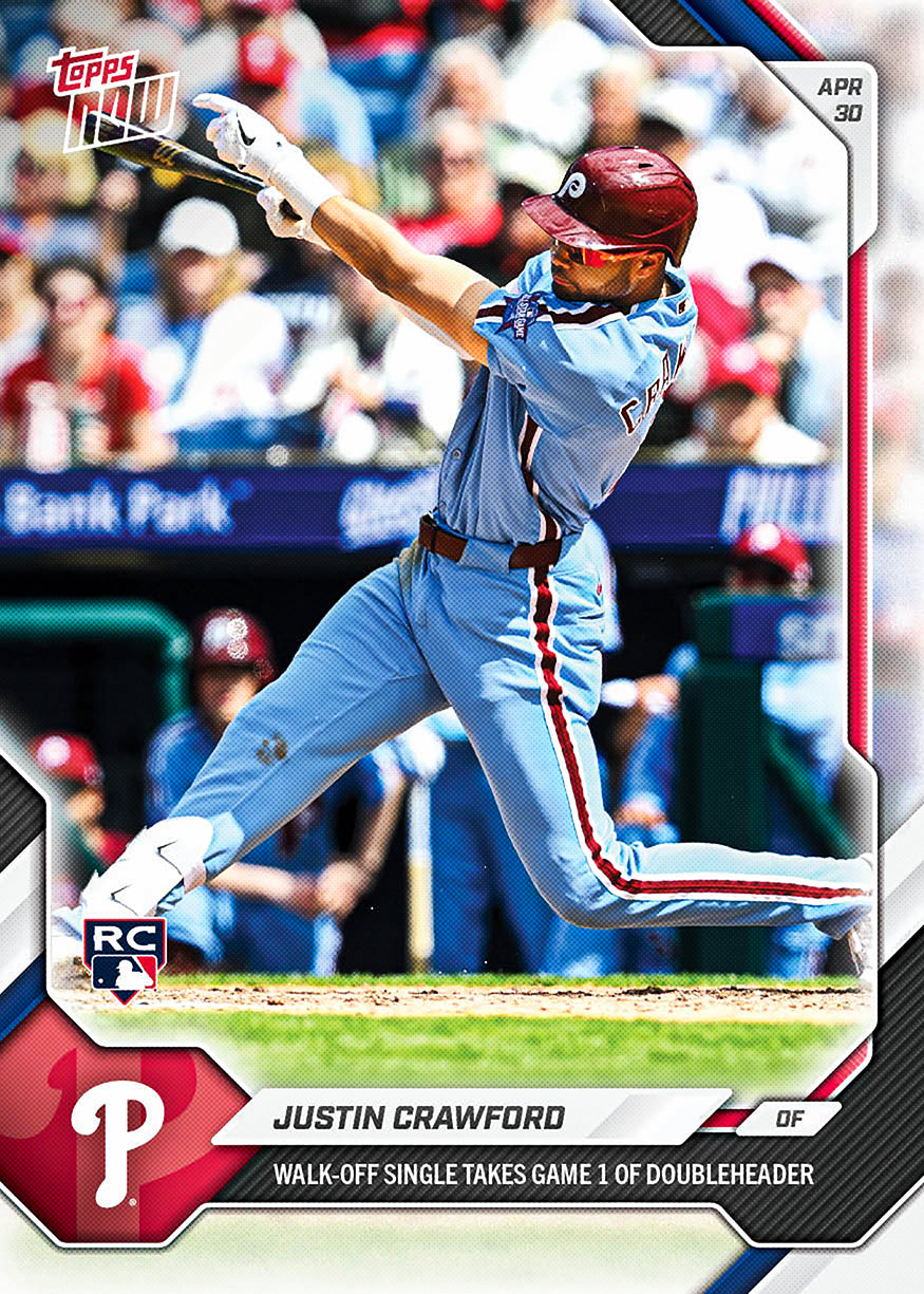 Justin Crawford - 2026 MLB Topps NOW - Card 145 - PR: 1232