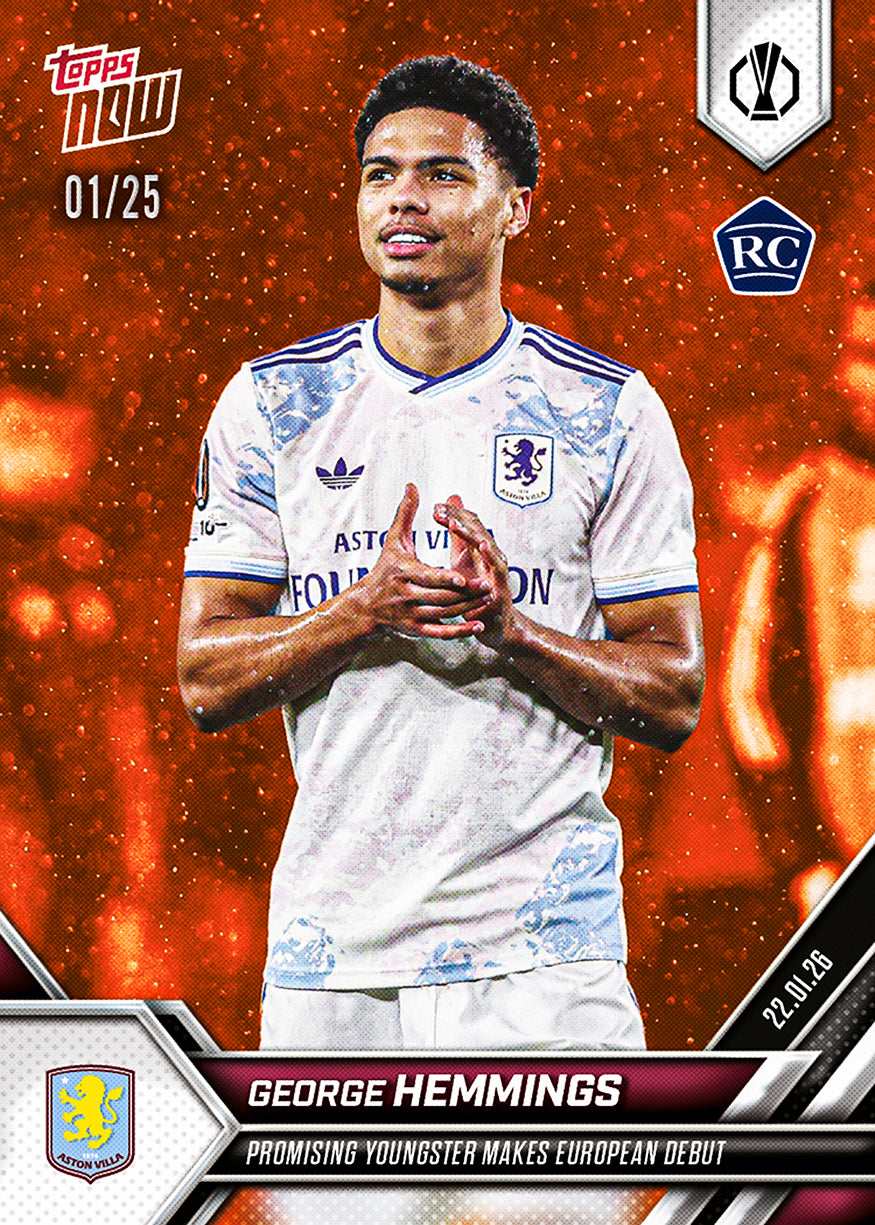 George Hemmings - 2025-26 UEL Topps NOW - Card 15 - PR: 709 - Image 5