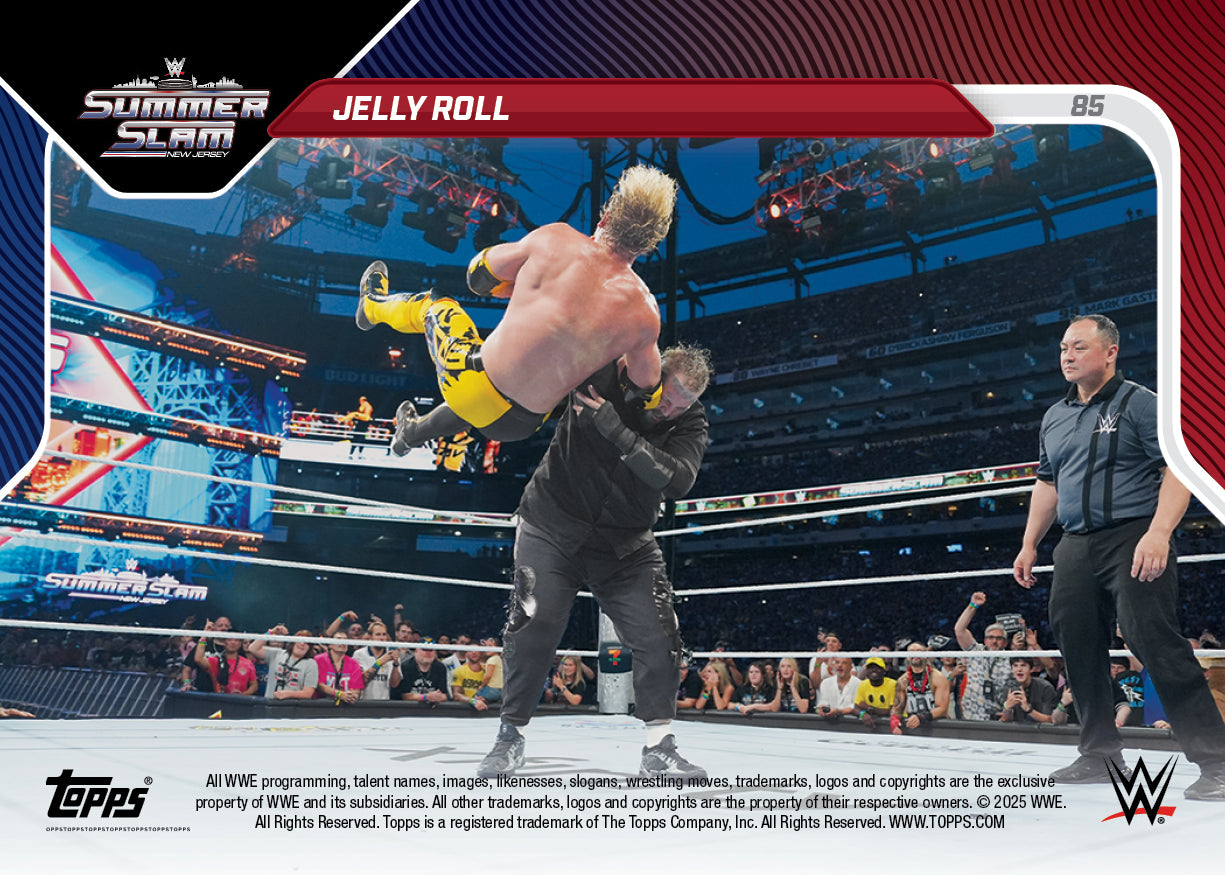 Jelly Roll - 2025 WWE Topps NOW - Card 85 - LOOK FOR AUTOS - PR: 6239 - Image 3