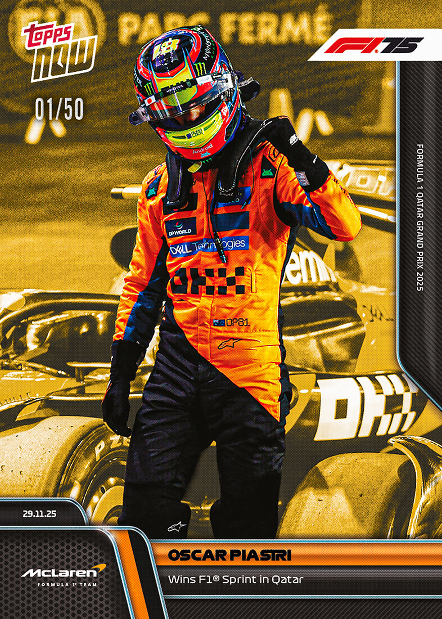 Oscar Piastri - 2025 Formula 1 Topps NOW - Card 82 - PR: 2227 - Image 6