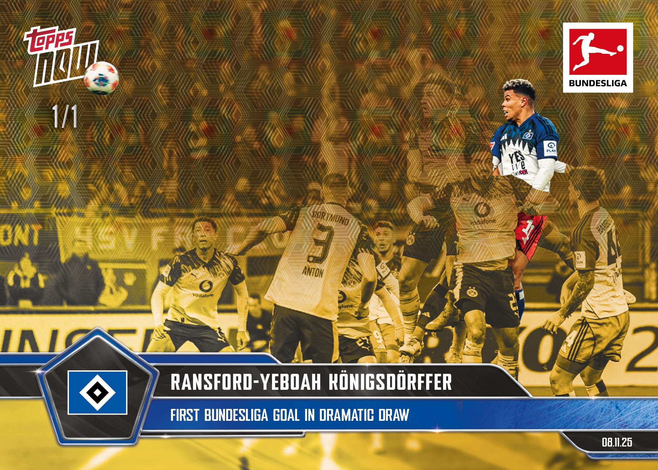 Ransford-Yeboah Königsdörffer - 2025-26 Bundesliga Topps NOW - Card 59 - PR: 519 - Image 2