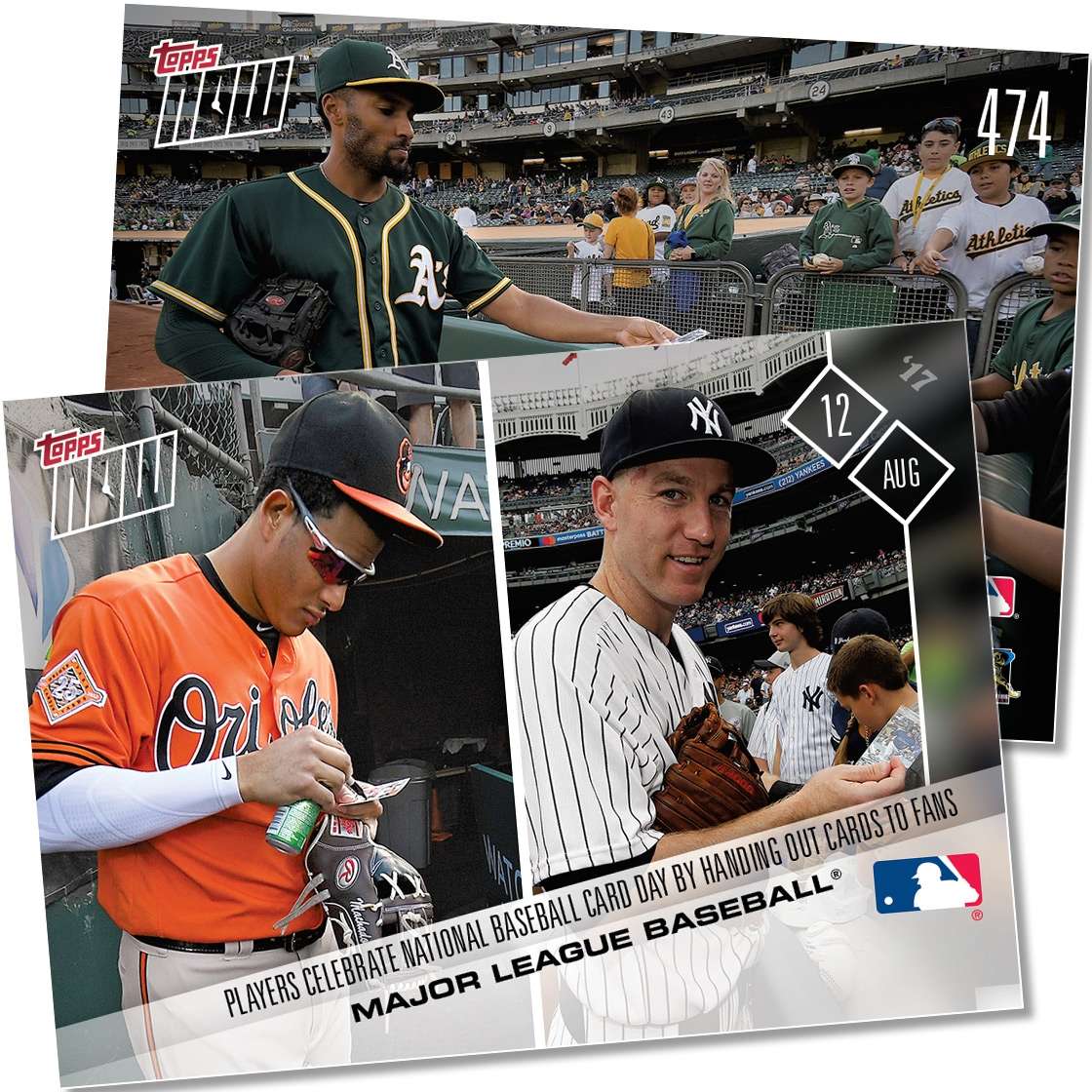 National Baseball Card Day - 08/12/2017 TOPPS NOW CARD 474 - Print Run: 190