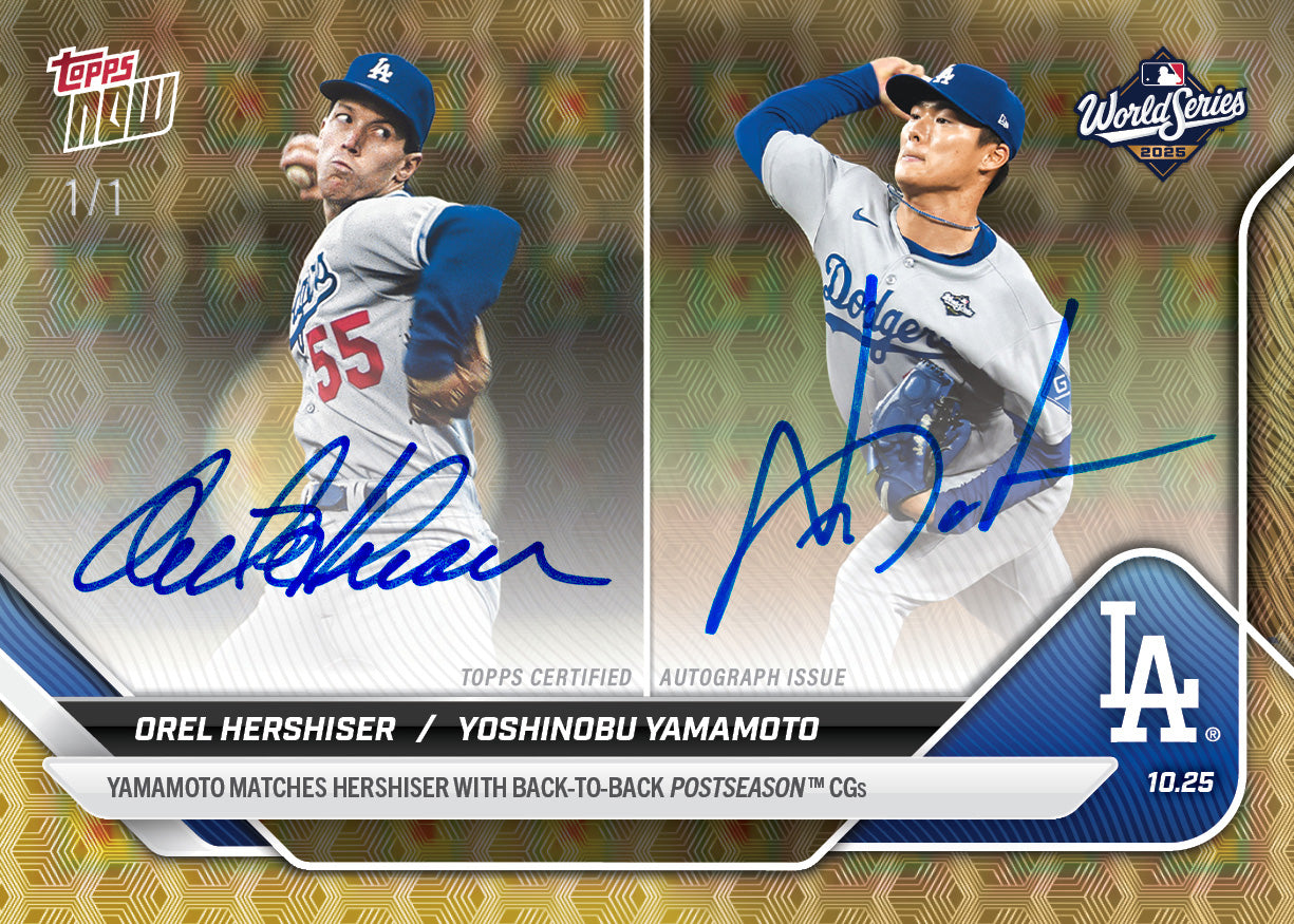 Orel Hershiser/Yoshinobu Yamamoto - 2025 MLB Topps NOW - Card 902 - PR: 12776 - Image 2
