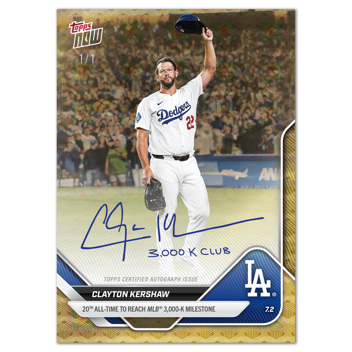 Clayton Kershaw - 2025 MLB Topps NOW - Card 373 - LOOK FOR RELICS, AUTOS & AUTO-RELIC - PR: 63363 - Image 3