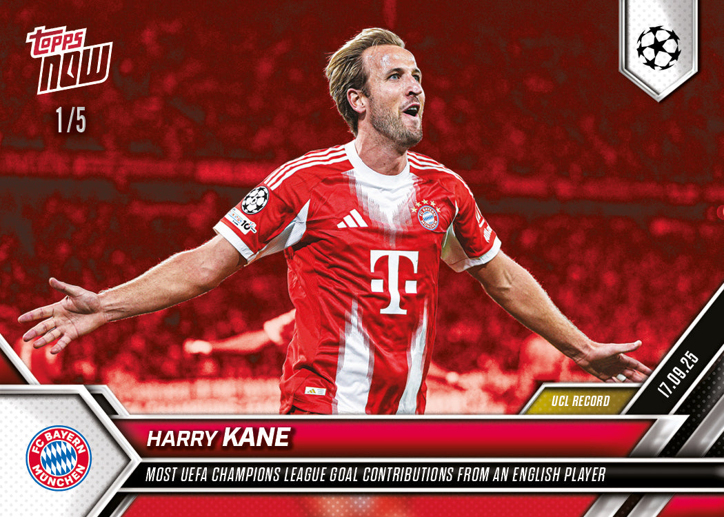 Harry Kane - 2025-26 UCL Topps NOW - Card 17 - PR: 492 - Image 4
