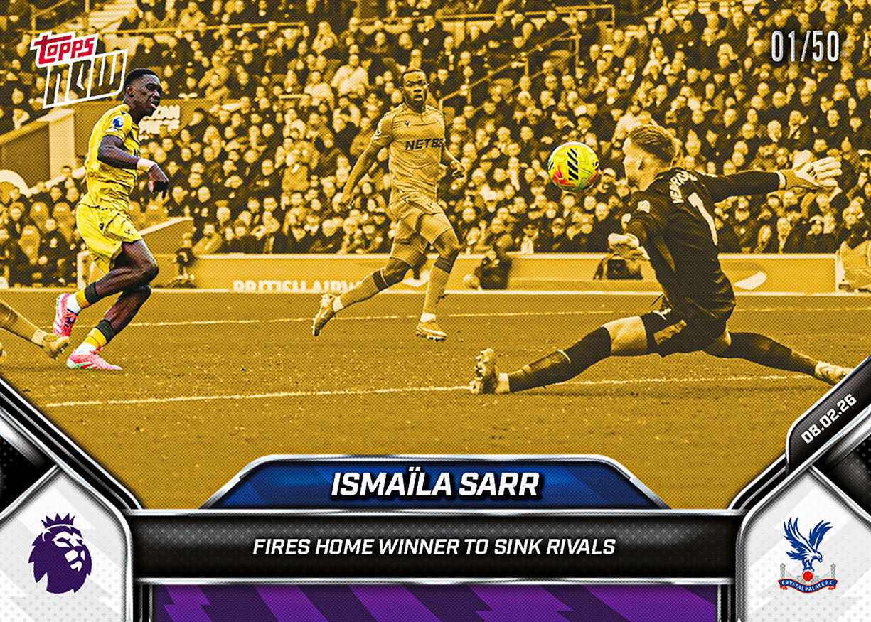 Ismaïla Sarr - 2025-26 Premier League Topps NOW - Card 133 - PR: 146 - Image 6