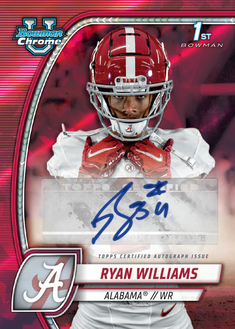 Alternative view of 2024 Bowman University Chrome Football Sapphire Edition - Hobby Box - Sealed Case