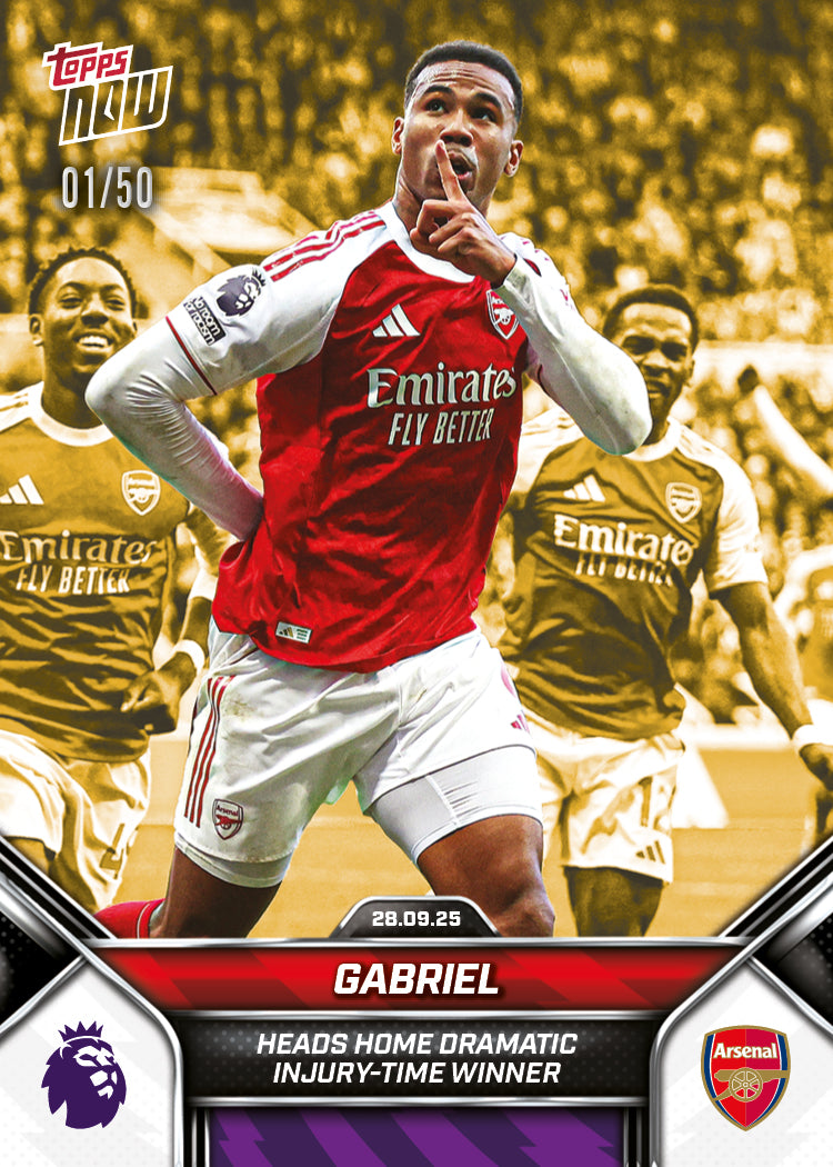 Gabriel - 2025-26 Premier League Topps NOW - Card 28 - PR: 629 - Image 6