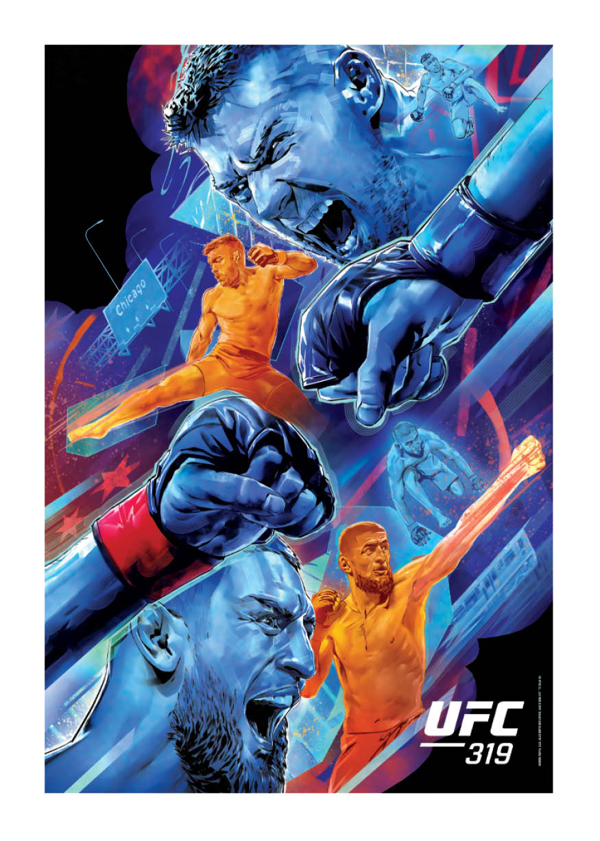 Khamzat Chimaev - 2025 UFC Topps NOW - Card 28 - LOOK FOR AUTOS - PR: 6042 - Image 3