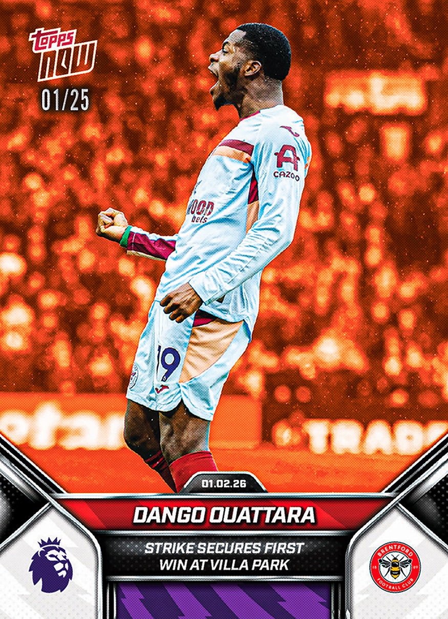 Dango Ouattara - 2025-26 Premier League Topps NOW - Card 124 - PR: 149 - Image 5