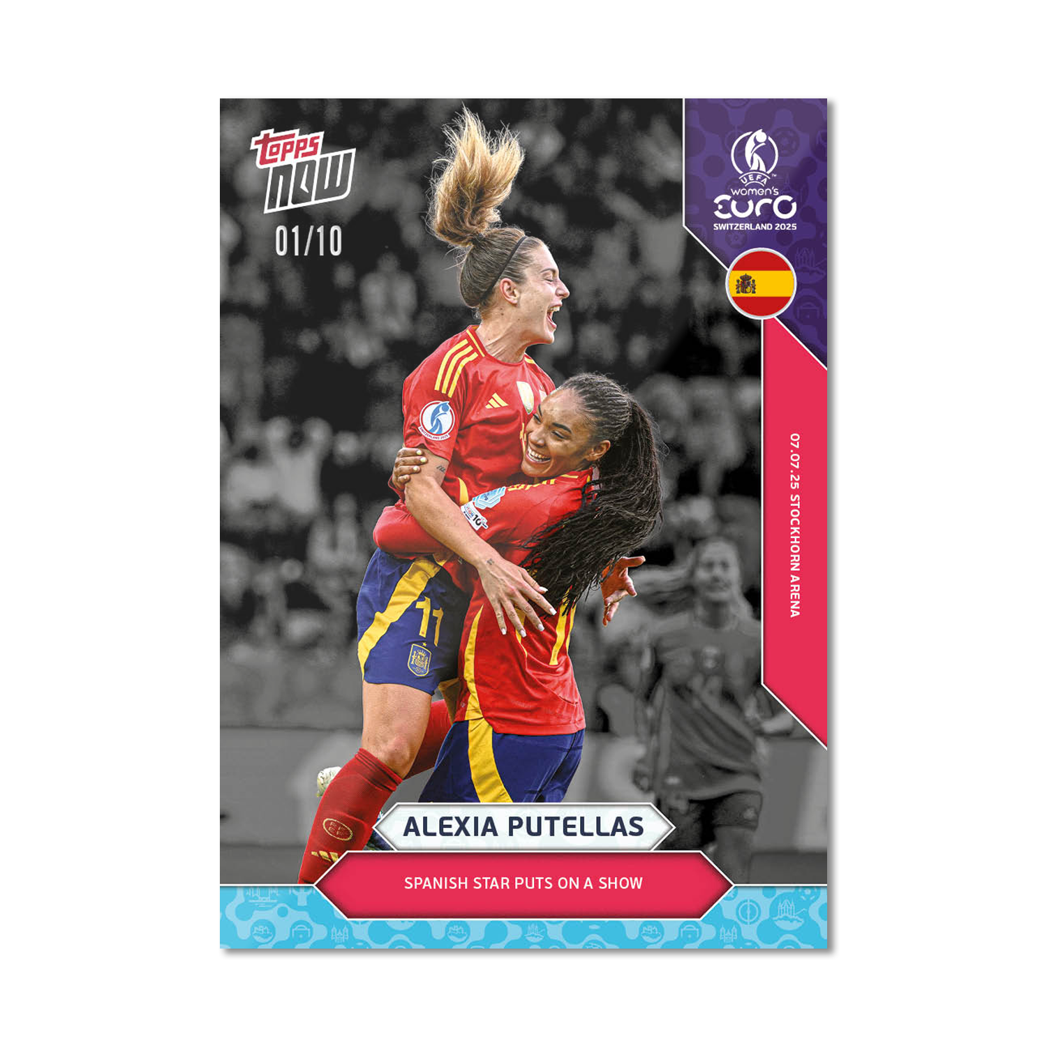Alexia Putellas - UEFA Women’s EURO 2025™ Topps NOW - Card 9 - PR: 561 - Image 4