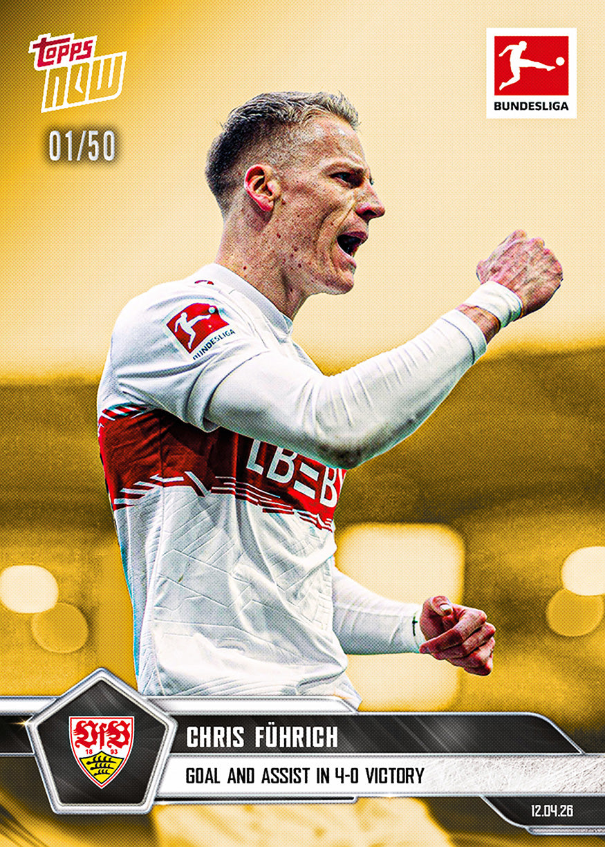 Chris Führich - 2025-26 Bundesliga Topps NOW - Card 170 - PR: 261 - Image 6