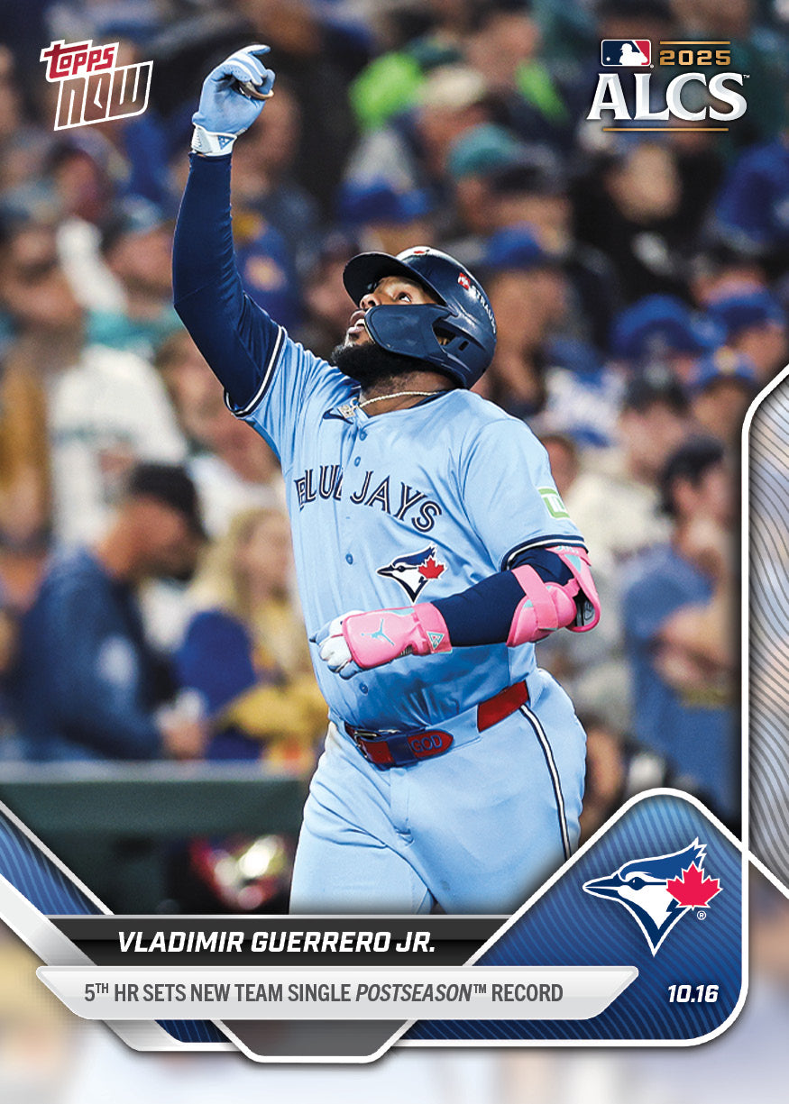 Alternative view of Vladimir Guerrero Jr. - 2025 MLB Topps NOW - Card 878 - PR: 1297