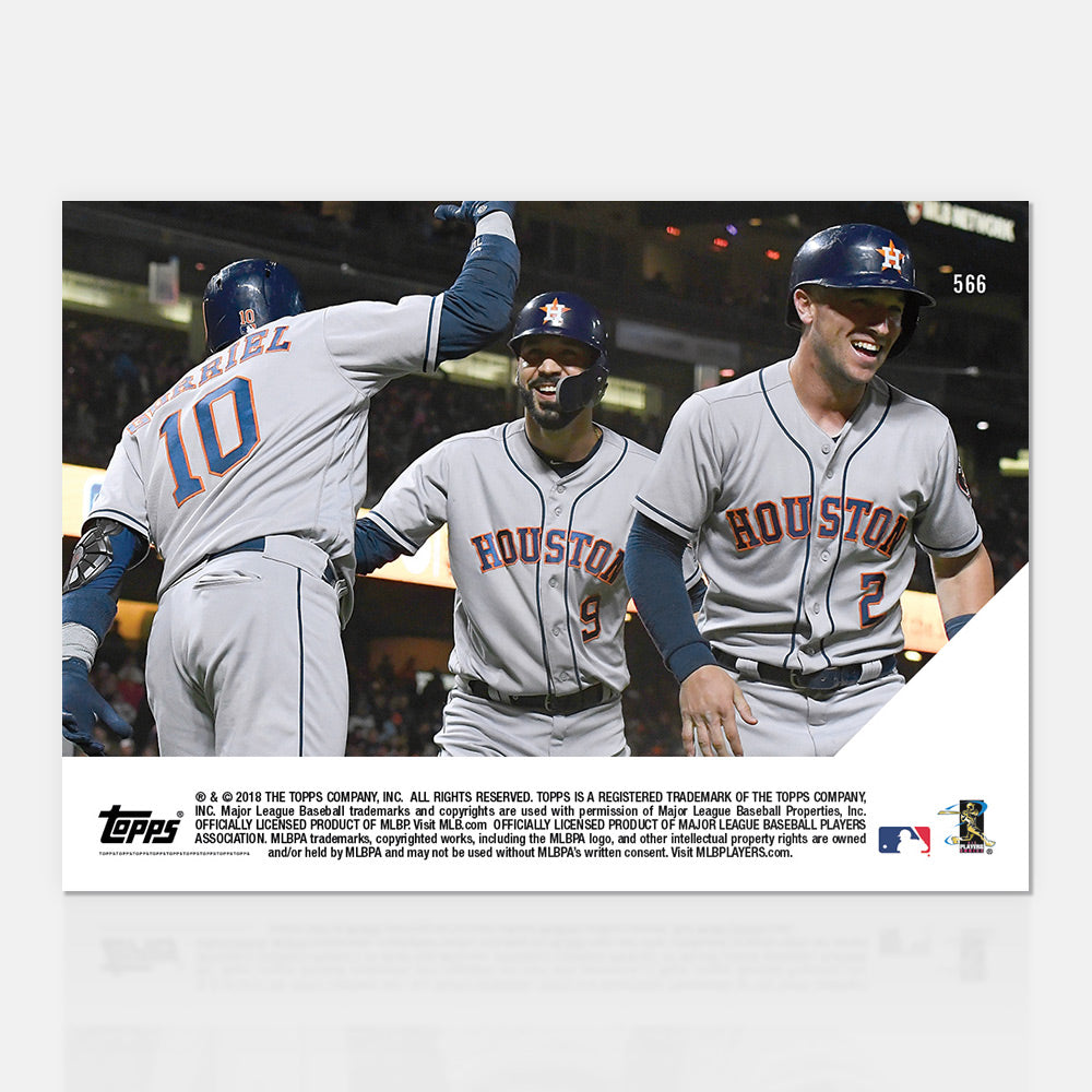Marwin Gonzalez - 08/06/2018 TOPPS NOW Card 566 - Print Run: 222 - Image 2
