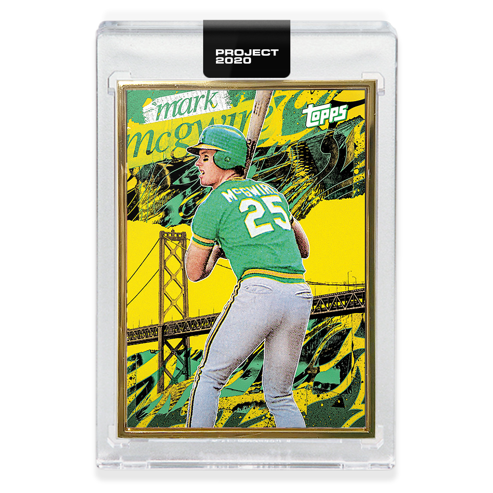 Topps PROJECT 2020 Card 351 - 1987 Mark McGwire by Tyson Beck - Print Run: 2062 - Image 2