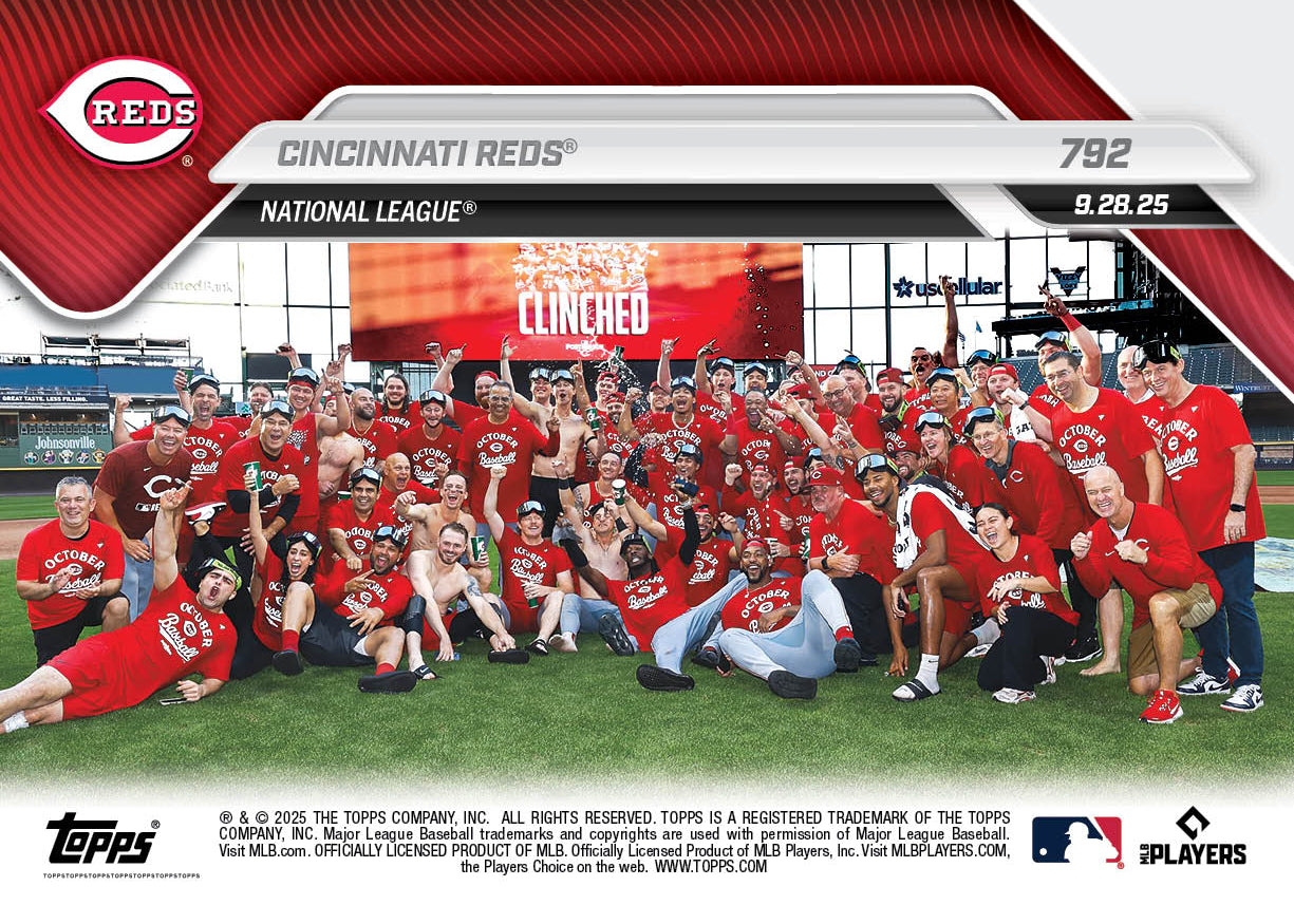 Cincinnati Reds - 2025 MLB Topps NOW - Card 792 - PR: 1432 - Image 2