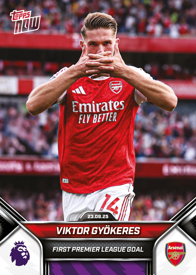 Viktor Gyökeres - 2025-26 Premier League Topps NOW - Card 8 - PR: 2331