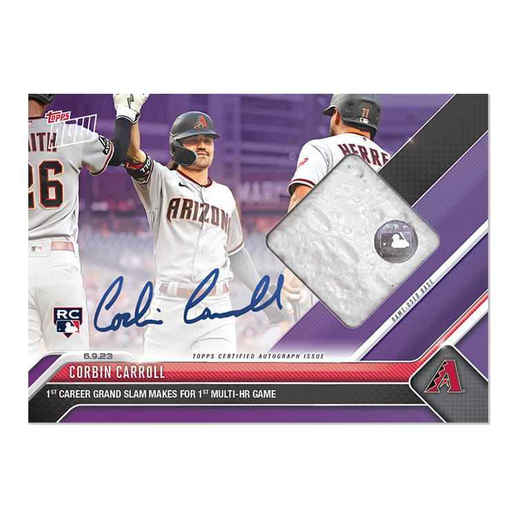 On-Card Auto-Relic # to 99 or Lower - Corbin Carroll - 2023 MLB TOPPS NOW Card 411 - Image 6