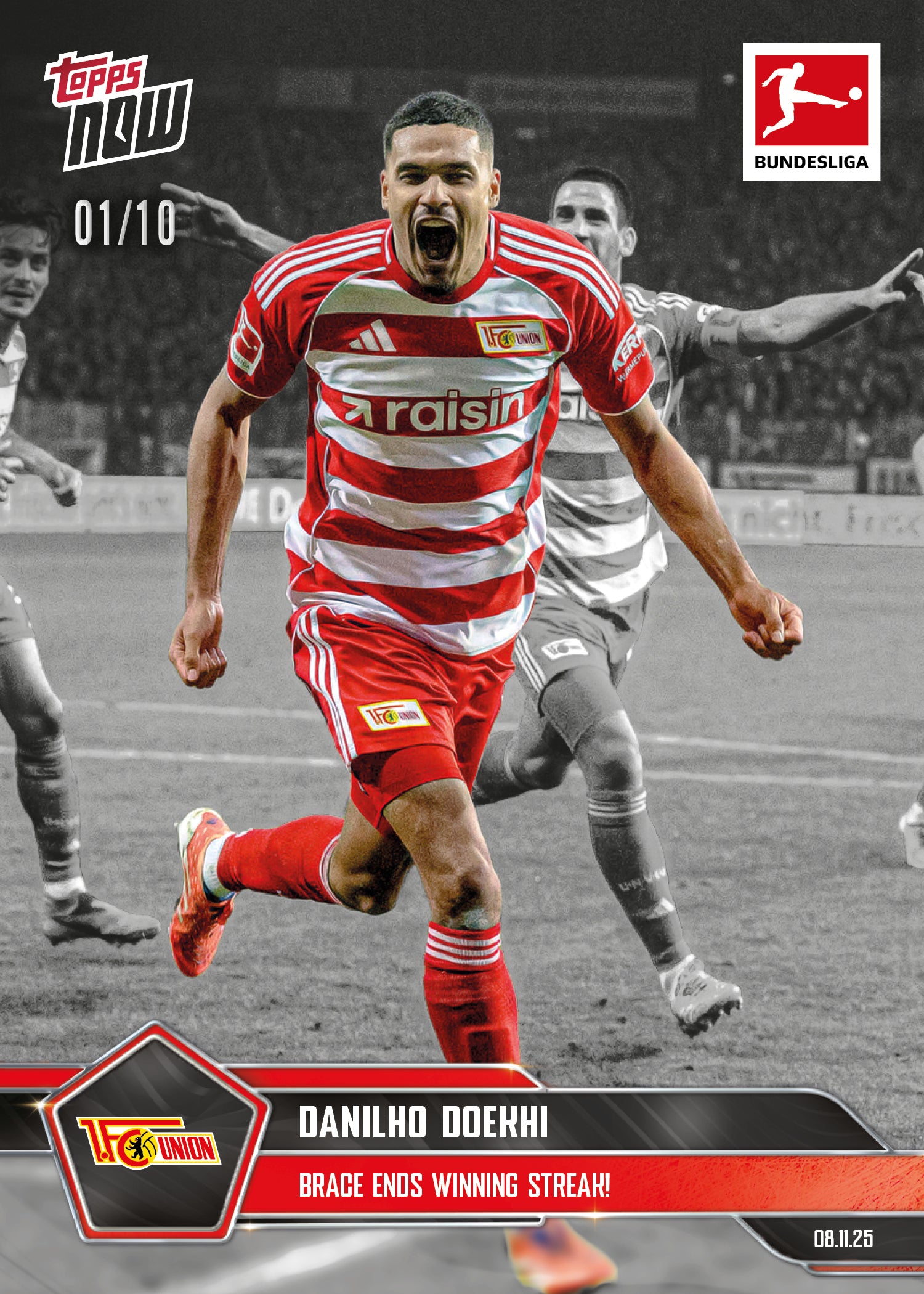 Danilho Doekhi - 2025-26 Bundesliga Topps NOW - Card 58 - PR: 166 - Image 4