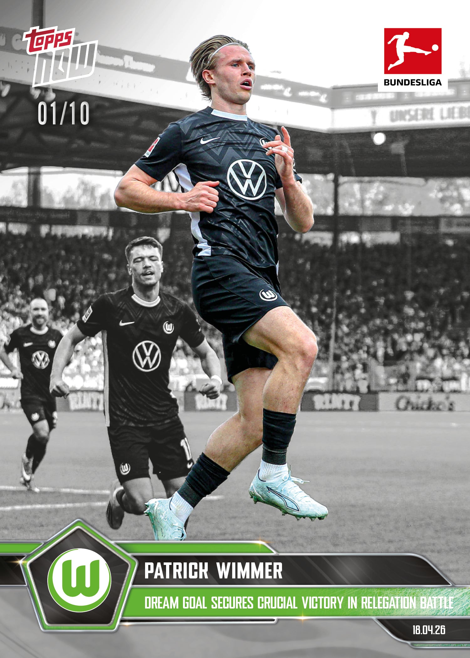 Patrick Wimmer - 2025-26 Bundesliga Topps NOW - Card 175 - PR: 134 - Image 4