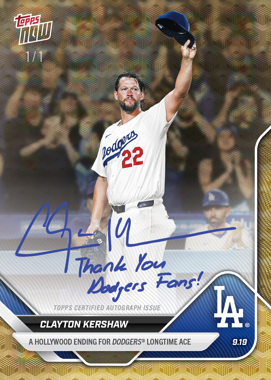 Clayton Kershaw - 2025 MLB Topps NOW - Card 734 - LOOK FOR AUTOS - PR: 31753 - Image 2