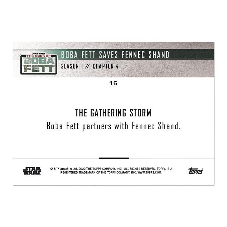 2022 Star Wars TOPPS NOW - 5-Card Pack - Book of Boba Fett Chapter 4 - PR: 1453 - Image 3