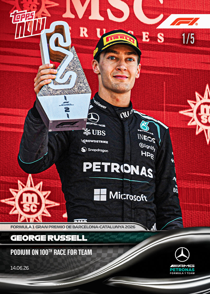 George Russell - 2026 Formula 1 Topps NOW - Card 41 - PR: 2210 - Image 3