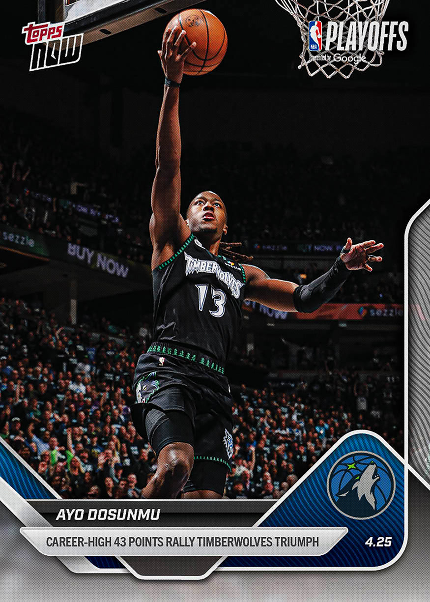 Ayo Dosunmu - 2025-26 NBA Topps NOW - Card 278 - PR: 1226