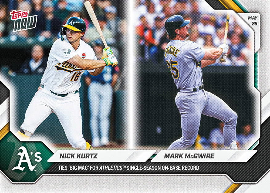 Nick Kurtz/Mark McGwire - 2026 MLB Topps NOW - Card 247 - PR: 1768