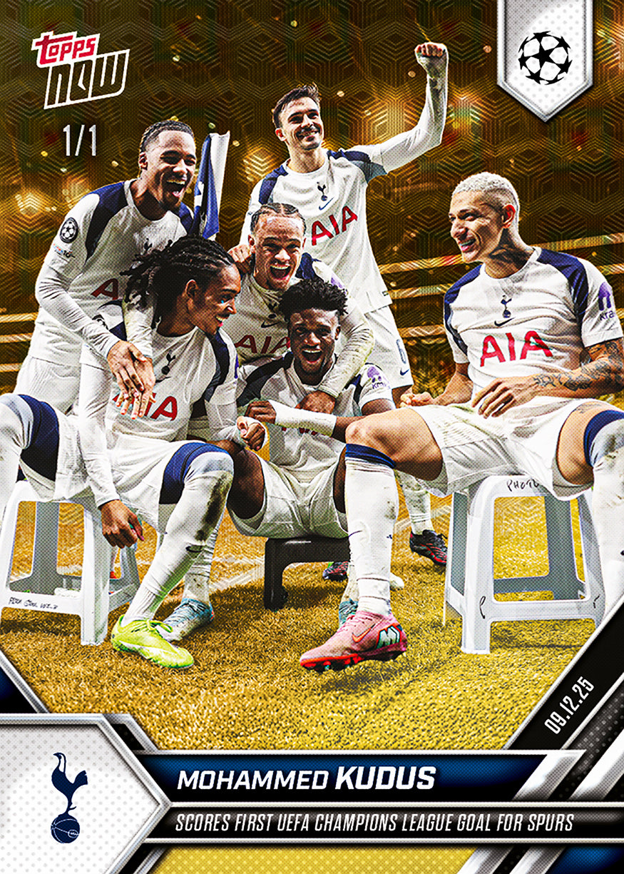 Mohammed Kudus - 2025-26 UCL Topps NOW - Card 63 - PR: 581 - Image 2