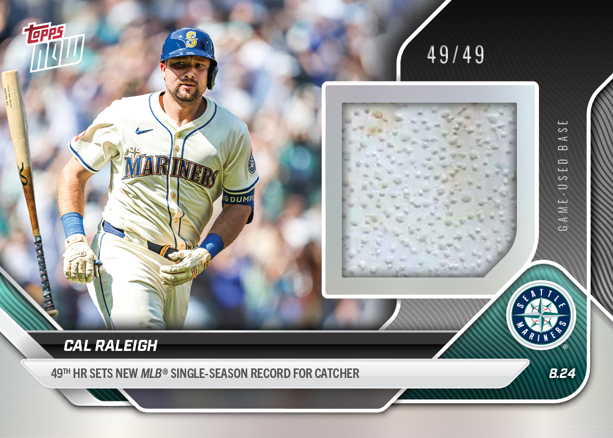 Cal Raleigh - 2025 MLB Topps NOW - Card 604 - LOOK FOR RELICS & AUTO-RELICS - PR: 21368 - Image 3