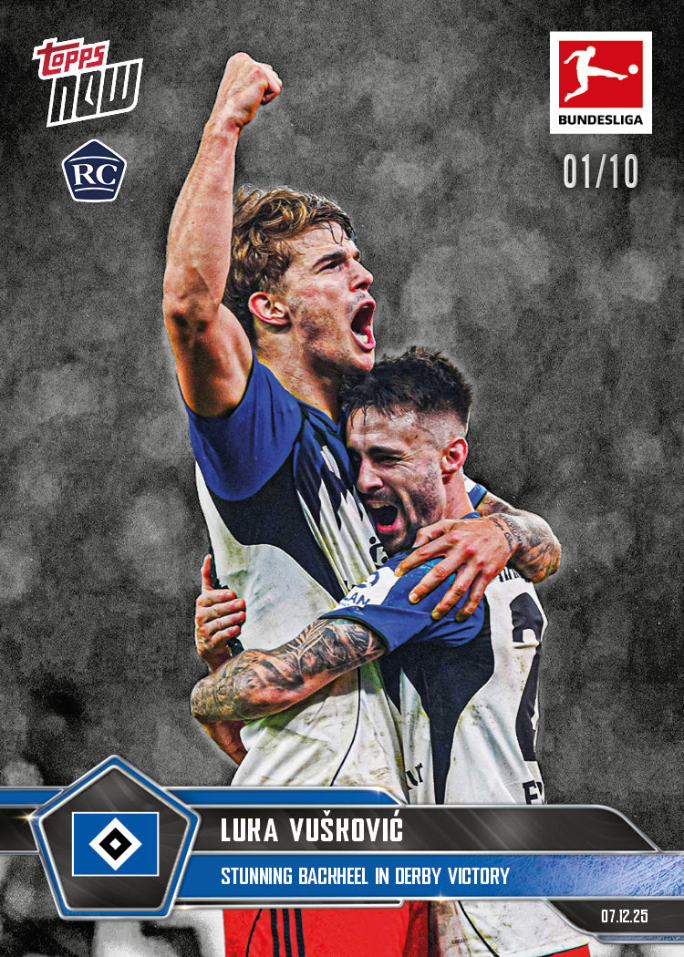 Luka Vušković - 2025-26 Bundesliga Topps NOW - Card 77 - PR: 2334 - Image 4