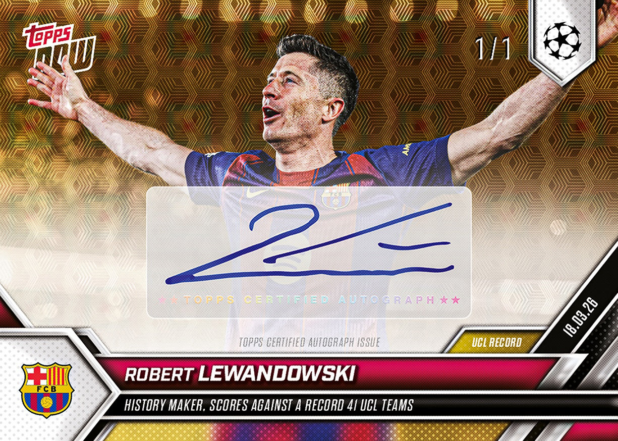 Robert Lewandowski - 2025-26 UCL Topps NOW - Card 113 - PR: 1810 - Image 2