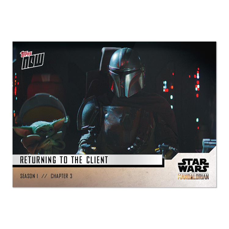 Star Wars: The Mandalorian TOPPS NOW 5-Card Pack - S1 : Chapter 3 - Print Run: 1315 - Image 2