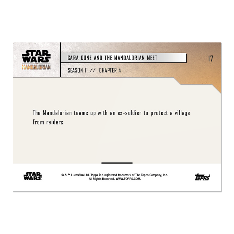 Star Wars: The Mandalorian TOPPS NOW 5-Card Pack - S1 : Chapter 4 - Print Run: 1004 - Image 5