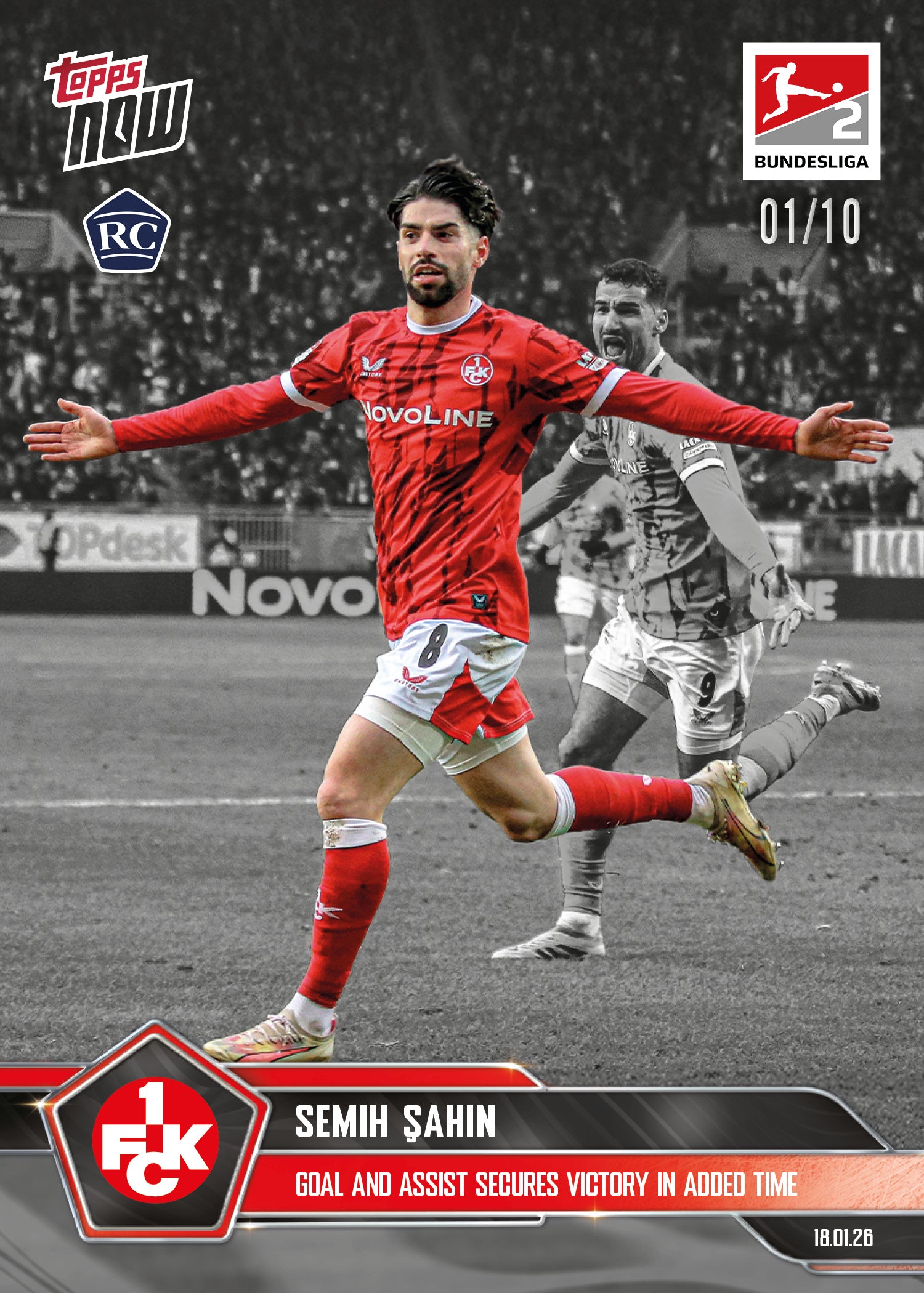 Semih Şahin - 2025-26 Bundesliga Topps NOW - Card 104 - PR: 448 - Image 4