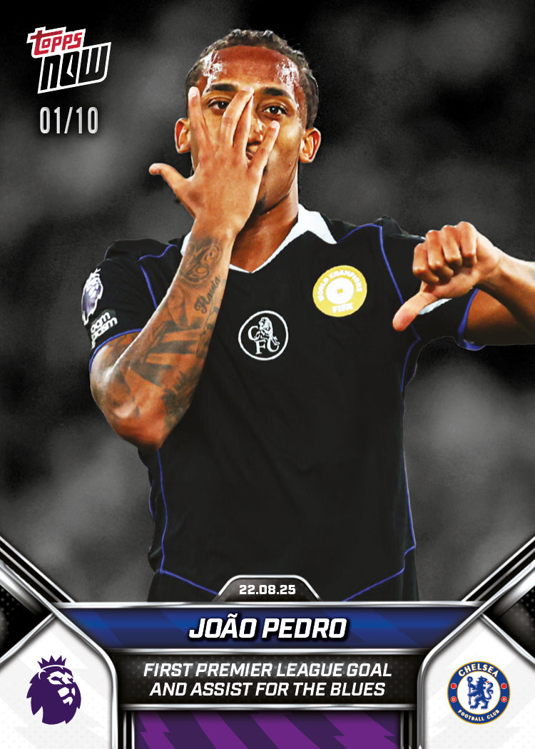 João Pedro - 2025-26 Premier League Topps NOW - Card 7 - PR: 1073 - Image 4