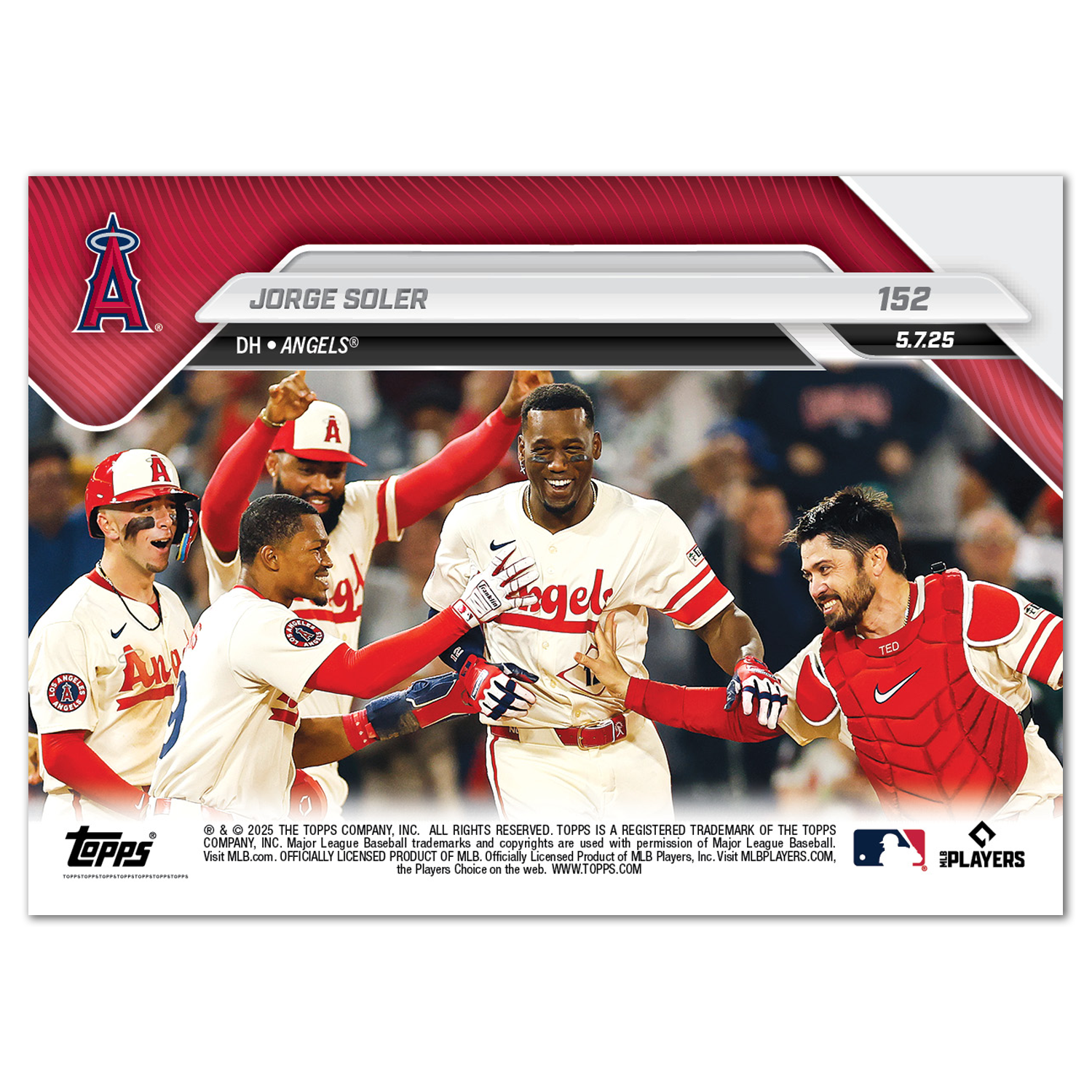 Jorge Soler - 2025 MLB Topps NOW - Card 152 - PR: 277 - Image 2