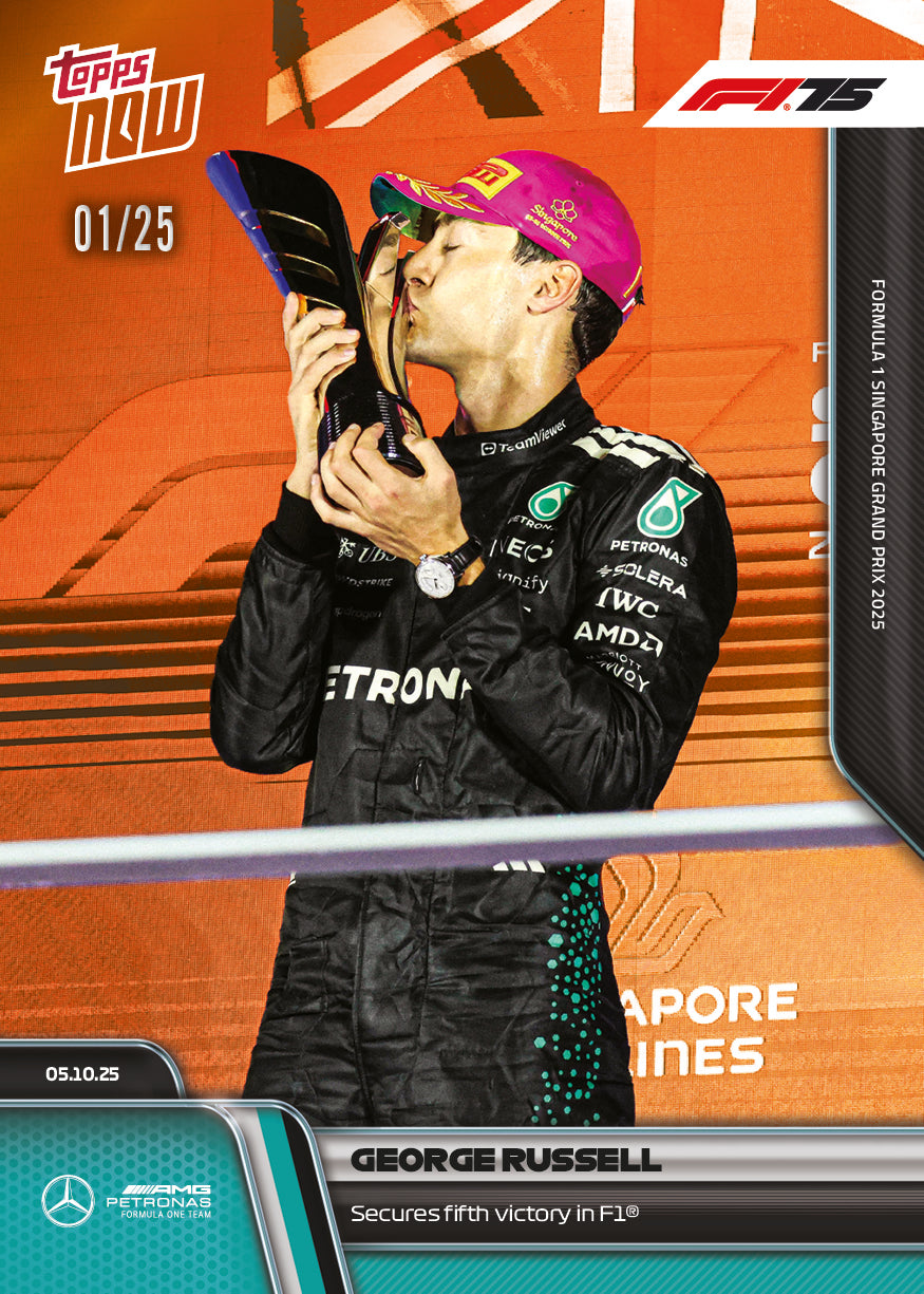 George Russell - 2025 Formula 1 Topps NOW - Card 67 - PR: 2978 - Image 5