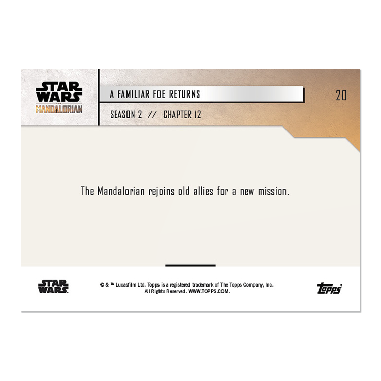 2020 Star Wars: The Mandalorian TOPPS NOW 5-Card Pack - S2 : Chapter 12 - Print Run: 1468 - Image 7