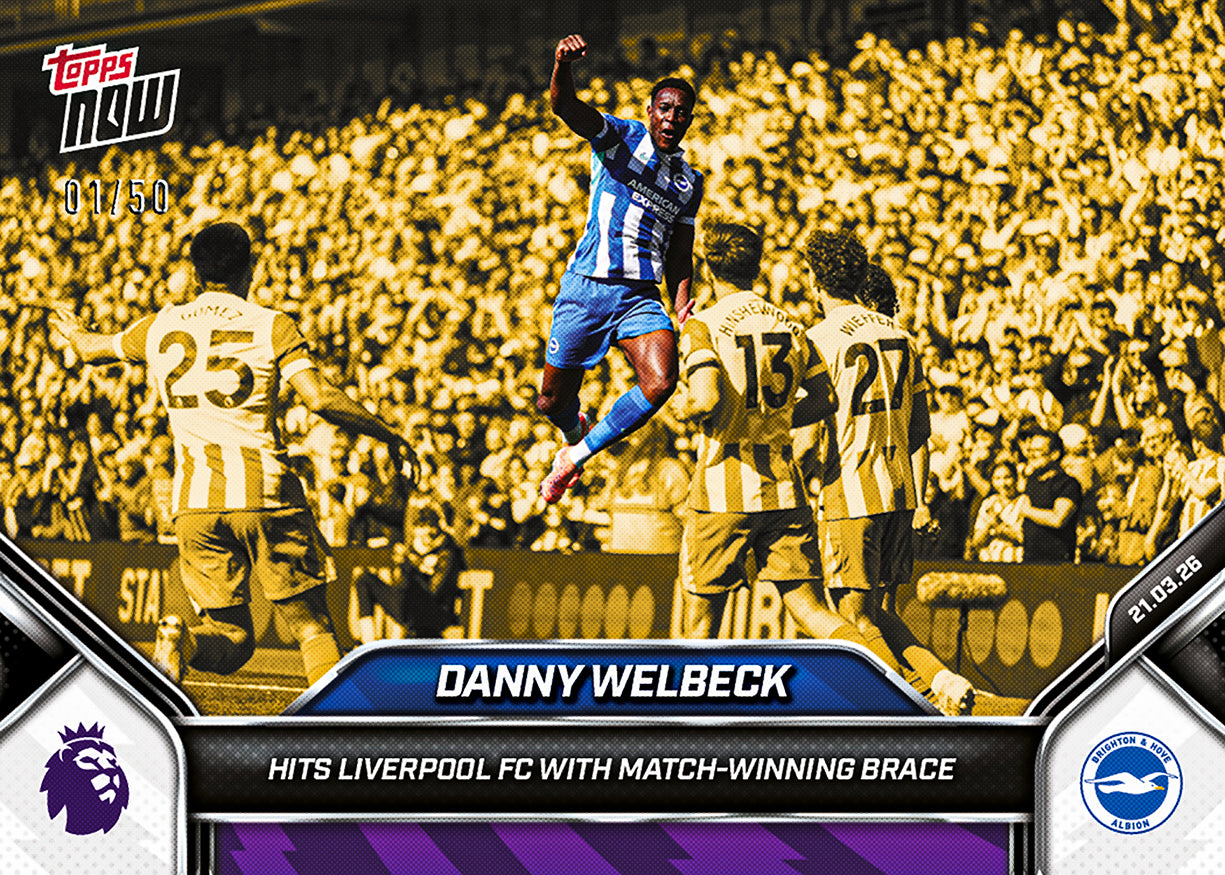 Danny Welbeck - 2025-26 Premier League Topps NOW - Card 160 - PR: 133 - Image 6