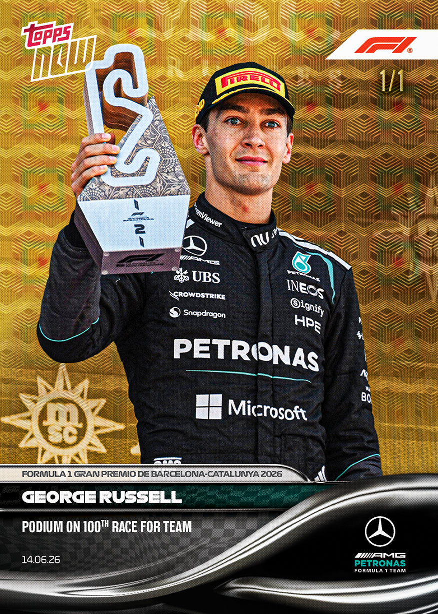 George Russell - 2026 Formula 1 Topps NOW - Card 41 - PR: 2210 - Image 2