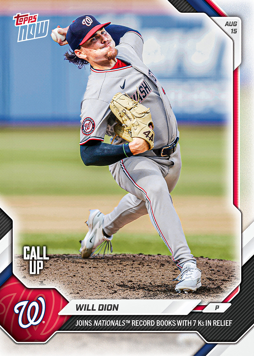 Will Dion - 2026 MLB Topps NOW - Card 556 - PR: 803